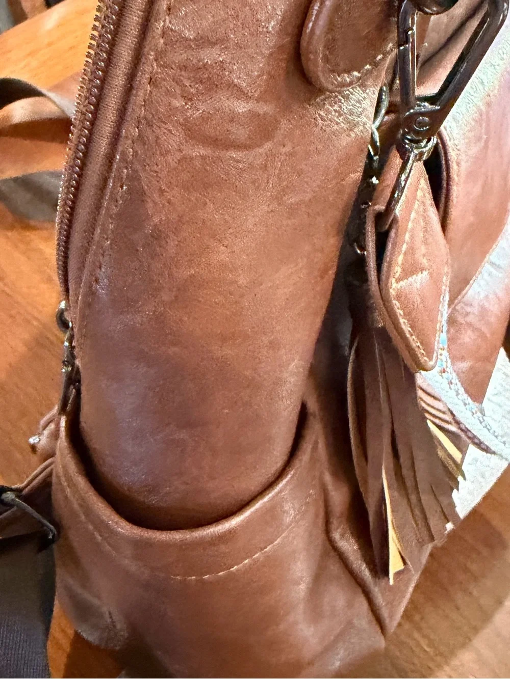 Backpack with shoulder strap